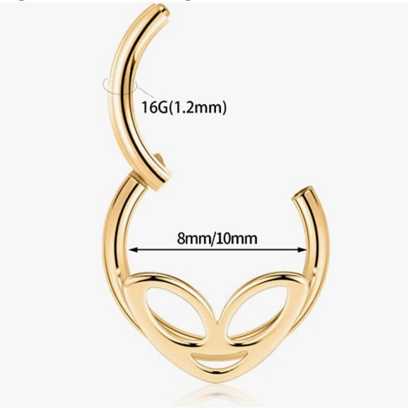 👽 Alien Head Body Jewelry Clicker - Picture 5 of 5